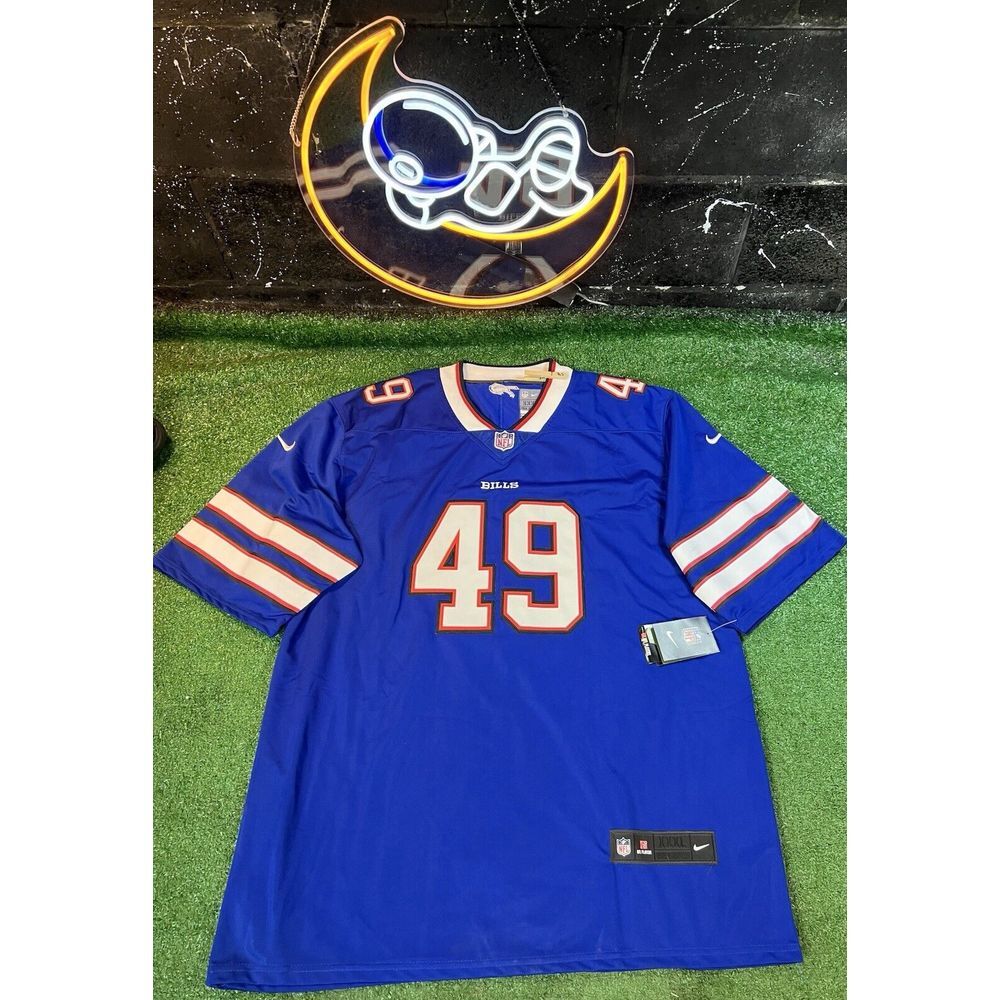 NWT Nike Buffalo Bills Tremaine Edmunds #49 Mens Jersey Blue Size 3XL XXL‎